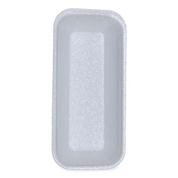 Meat Trays, #1.5, 8.38 x 3.94 x 1.1, White, Foam, 1,000/Carton