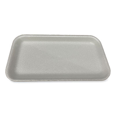 Meat Trays, #17S, 8.5 x 4.69 x 0.64, White, Foam, 500/Carton