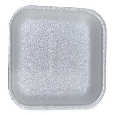 Meat Trays, #1, 5.38 x 5.38 x 1.07, White, Foam, 500/Carton