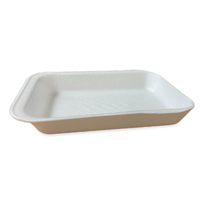Meat Trays, #2D, 8.56 x 6.1 x 1.2, White, Foam, 500/Carton
