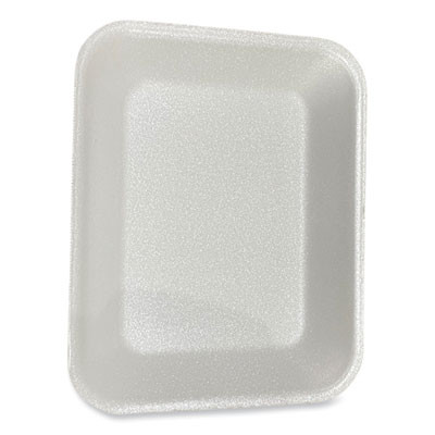 Meat Trays, #8P, 10.8 x 8.82 x 1.5, White, Foam, 200/Carton