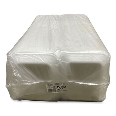 Meat Trays, #8P, 10.8 x 8.82 x 1.5, White, Foam, 200/Carton