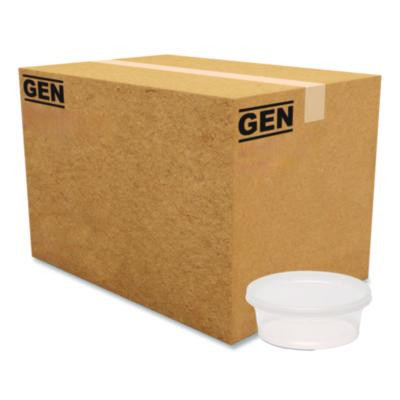 Plastic Deli Container With Lid, 8 Oz, Clear, Plastic, 240/Carton