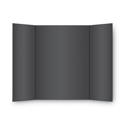 Two Cool Tri-Fold Poster Board, 36 X 48, Black/White, 6/Carton