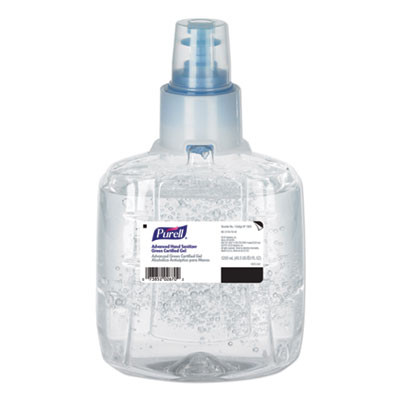 Advanced Hand Sanitizer Green Certified Gel Refill, For Ltx-12 Dispensers, 1,200 Ml, Fragrance-Free