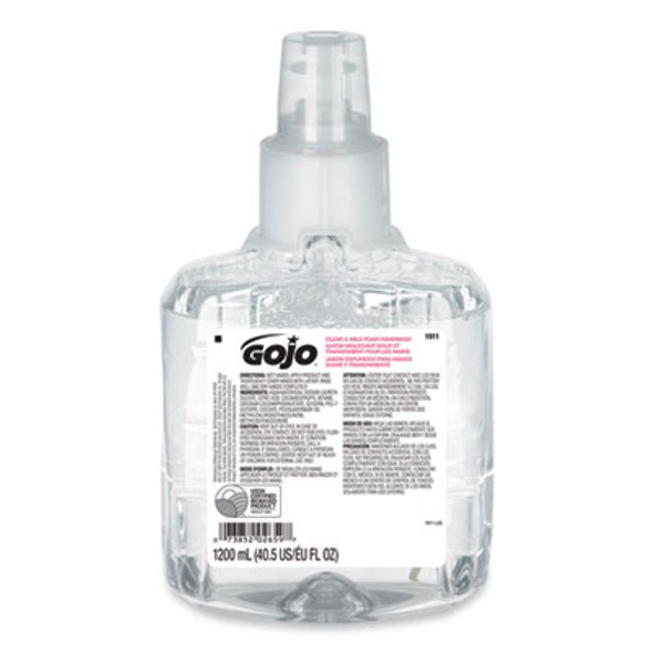Clear And Mild Foam Handwash Refill, For Ltx-12 Dispenser, Fragrance-Free, 1,200 Ml