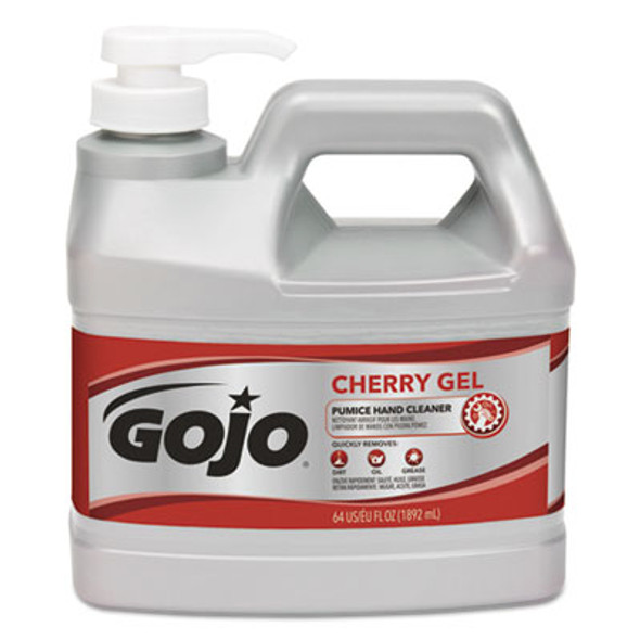Cherry Gel Pumice Hand Cleaner, Cherry Scent, 0.5 Gal, 4/Carton