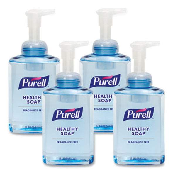 Healthy Soap Gentle And Free Foam, Fragrance-Free, 515 Ml, 4/Carton