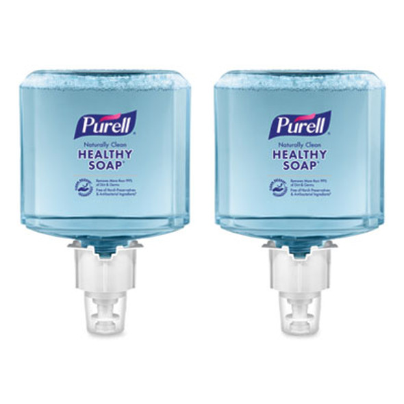 Clean Release Technology Healthy Soap Naturally Clean Foam Refill, For Es4 Dispensers, Citrus Scent, 1,200 Ml, 2/Carton