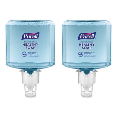 Clean Release Technology Healthy Soap Naturally Clean Foam Refill, For Es4 Dispensers, Citrus Scent, 1,200 Ml, 2/Carton