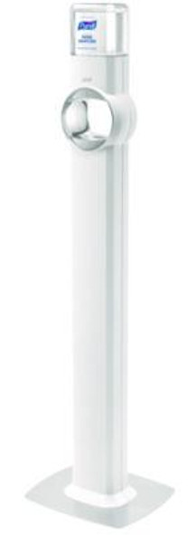 Fs6 Touch-Free Floor Stand Dispenser, 1,200 Ml, 12.5 X 11.3 X 38.5, White
