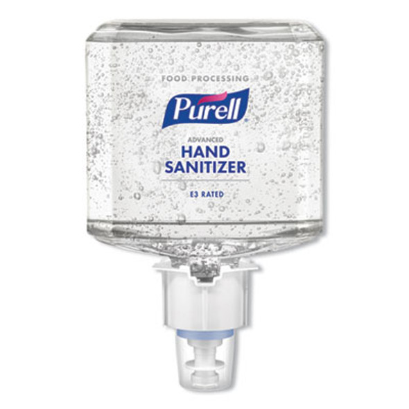 Food Processing Advanced Hand Sanitizer E3 Gel, 1,200 Ml Bottle, Fragrance-Free, For Es6 Dispensers, 2/Carton