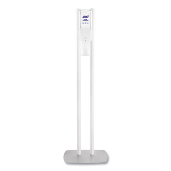 Es10 Dispenser Floor Stand With Automatic Hand Sanitizer Dispenser, 15.56 x 11.75 x 51.82, White