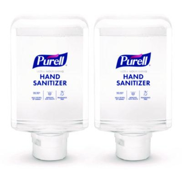 Advanced Hand Sanitizer Ultra Nourishing Foam, For Es10 Dispensers, 1,200 Ml Refill, Fragrance Free, 2/Carton