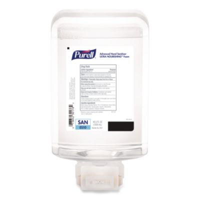 Advanced Hand Sanitizer Ultra Nourishing Foam, For Es10 Dispensers, 1,200 Ml Refill, Fragrance-Free, 2/Carton