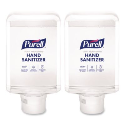 Advanced Hand Sanitizer Ultra Nourishing Foam, For Es10 Dispensers, 1,200 Ml Refill, Fragrance-Free, 2/Carton