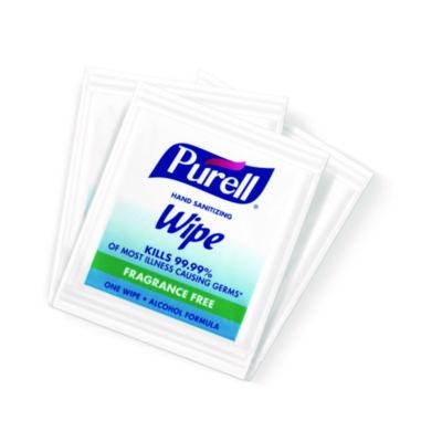 Sanitizing Hand Wipes, Individually Wrapped, 1-Ply, 4.5 x 6.5, Lemon, White, 1,800/Carton