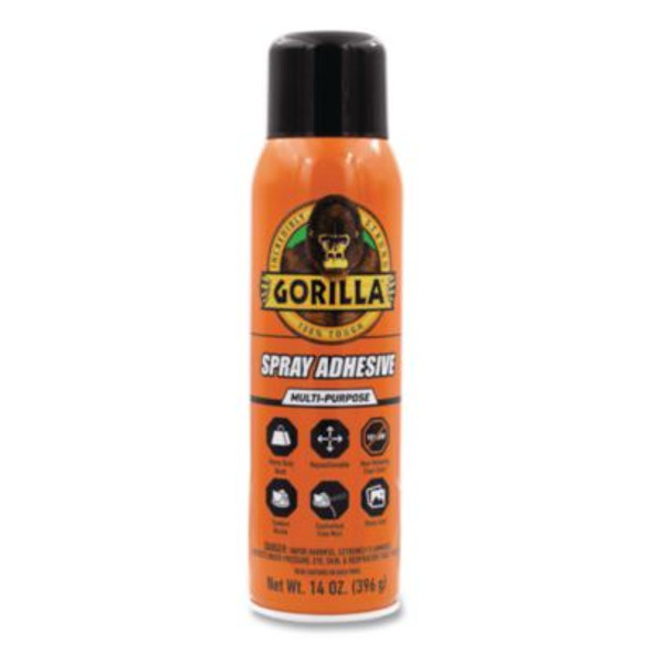Spray Adhesive, 14 Oz, Dries Clear