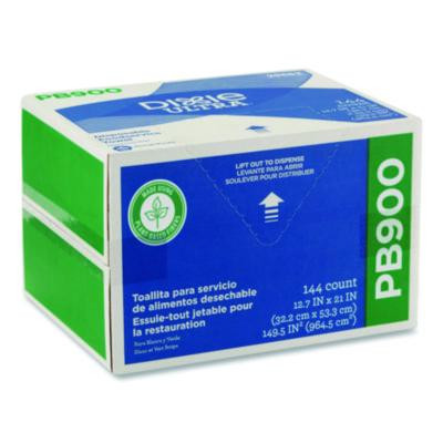 Dine-A-Cloth Flax Foodservice Wipers, 1-Ply, 12.75 x 21, White, 144/Box