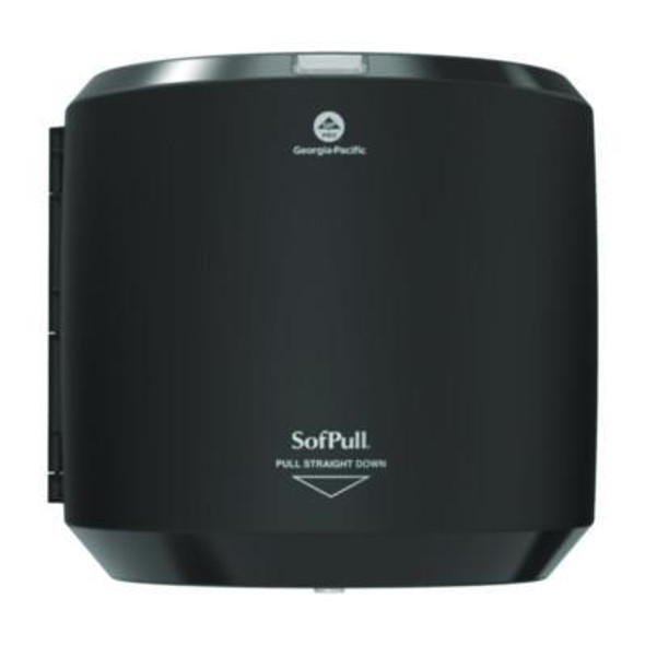 Sofpull Centerpull Hand Towel Dispenser, 10.13 x 10.58 x 11.33, Black