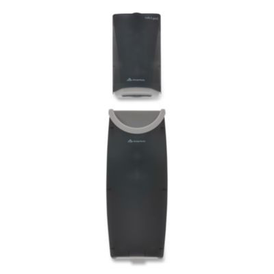 Safe-T-Gard Door Tissue Dispenser/Trash Receptacle, 6.75 x 4 x 11, Smoke