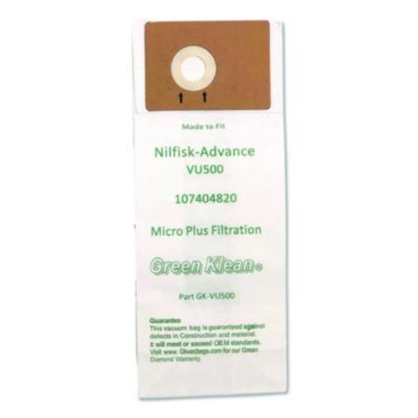 Replacement Vacuum Bags, Fits Advance Vu500, 10/Pack