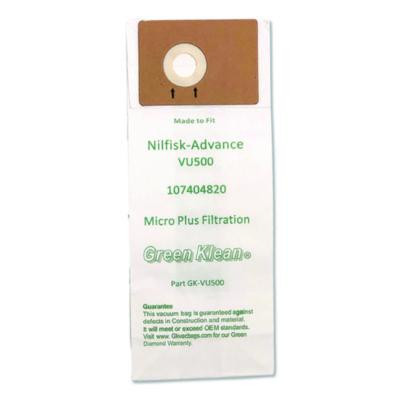 Replacement Vacuum Bags, Fits Advance Vu500, 10/Pack