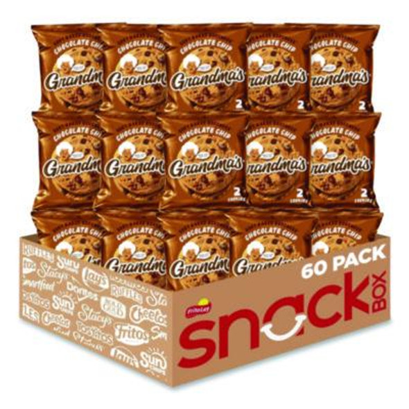 Cookies - Single Serve, Chocolate Chip, 2.5 Oz Packet, 60/Carton