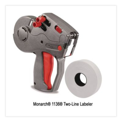 Two-Line Pricemarker Labels, White, 1,750 Labels/Roll, 2 Rolls/Pack