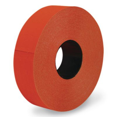 Two-Line Pricemarker Labels, Red, 1,750 Labels/Roll, 2 Rolls/Pack