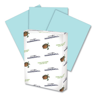 Colors Print Paper, 20 Lb Bond Weight, 11 x 17, Blue, 500/Ream
