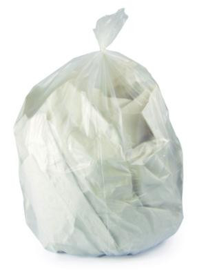 Linear Low-Density Can Liners, 16 Gal, 0.7 Mil, 24" x 32", Clear, Flat Pack, 500/Carton