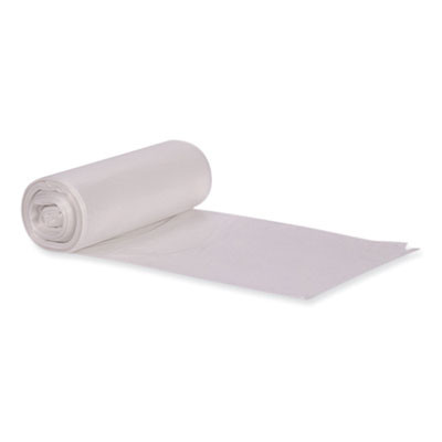 Eco Blend Max Can Liners, 33 Gal, 0.8 Mil, 33" x 39", Clear, 25 Bags/Roll, 8 Rolls/Carton