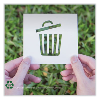 Eco Blend Max Can Liners, 60 Gal, 0.8 Mil, 38" x 58", Black, 20 Bags/Roll, 5 Rolls/Carton