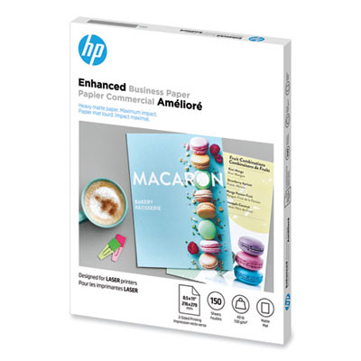 Laser Matte Brochure Paper, 112 Bright, 40 Lb Bond Weight, 8.5 x 11, White, 150/Pack