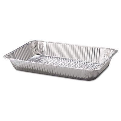 Aluminum Steam Table Pans, Full-Size Deep, 60 Gauge, 3.19" Deep, 12.19 x 20.75, 50/Carton