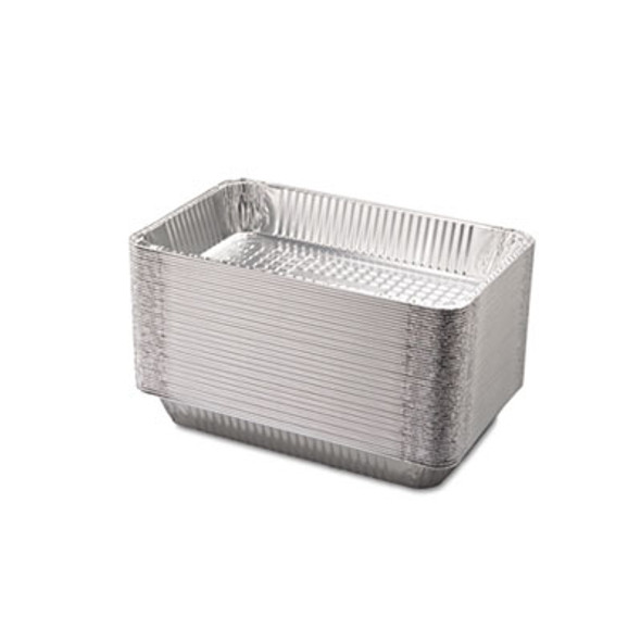 Aluminum Steam Table Pans, Full-Size Deep, 65 Gauge, 3.19" Deep, 12.19 x 20.75, 50/Carton