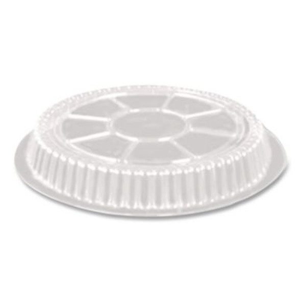 Plastic Dome Lids, Fits Round Pan 2046, 9" Diameter x 0.88" h, Clear, 500/Carton