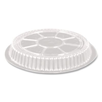 Plastic Dome Lids, Fits Round Pan 2046, 9" Diameter x 0.88" h, Clear, 500/Carton