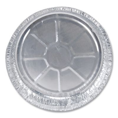 Round Aluminum Container, 24 Oz., 7" Diameter, Silver, 500/Carton