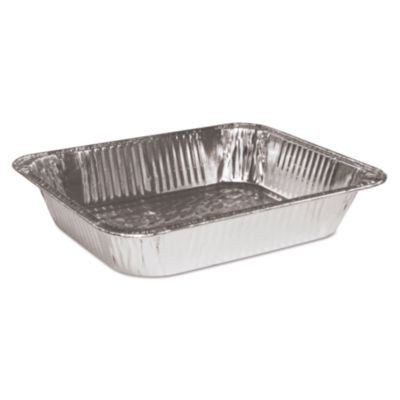 Aluminum Steam Table Pans, Half-Size Deep, 10.38 x 2.56 x 12.75, 100/Carton