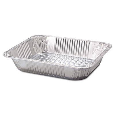 Aluminum Steam Table Pans, Half Size Deep, 2.56" Deep, 10.38 x 12.75, 100/Carton