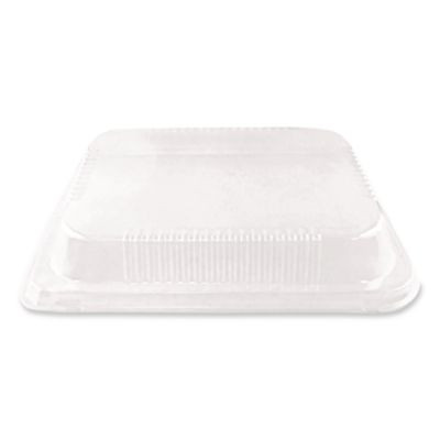 Plastic Dome Lid, 10.75 x 10.19 x 1.63, Clear, 100/Carton