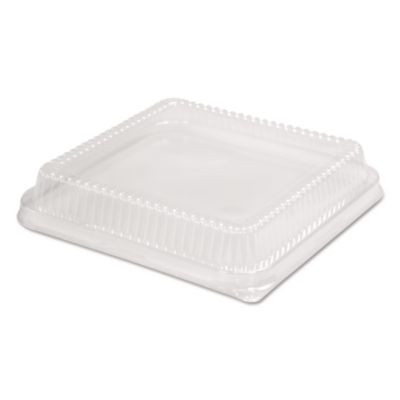Plastic Dome Lid, 10.75 x 10.19 x 1.63, Clear, 100/Carton