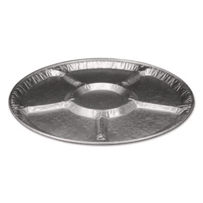 Aluminum Lazy Susan, 6 Compartments, 18" Diameter x 0.94" h, 25/Carton