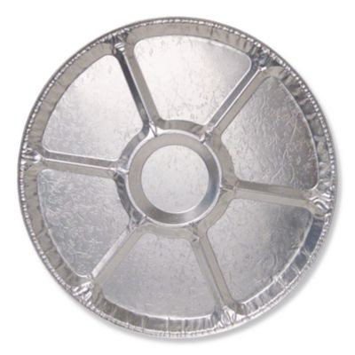 Aluminum Lazy Susan, 6 Compartments, 18" Diameter x 0.94" h, 25/Carton