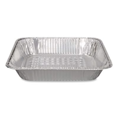 Aluminum Steam Table Pans, Half-Size Medium, 2.19" Deep, 10.38 x 12.75, 100/Carton