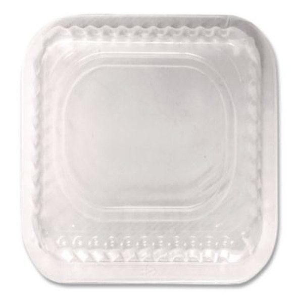 Plastic Dome Lid, 8.25 x 8.25 x 1.5, Clear, 500/Carton