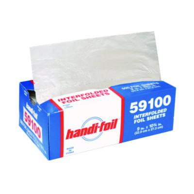 Interfolded Foil Sheets, 55 Gauge, 9 x 10.75, 500/Box, 6 Boxes/Carton