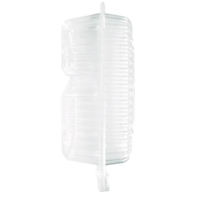 Handi-Lock Three-Compartment Food Container, 8 x 3 x 8.87, Clear, Plastic, 250/Carton